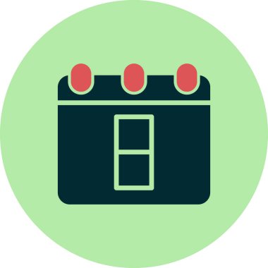 Takvim simgesi, vektör illüstrasyon tasarımı