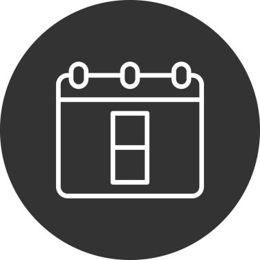 Takvim simgesi, vektör illüstrasyon tasarımı