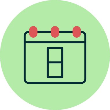 Takvim simgesi, vektör illüstrasyon tasarımı