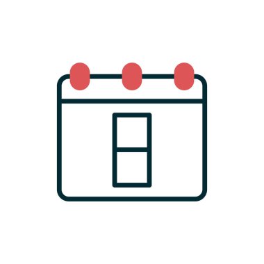 Takvim simgesi, vektör illüstrasyon tasarımı