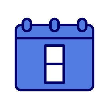 Takvim simgesi, vektör illüstrasyon tasarımı