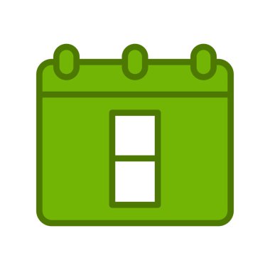 Takvim simgesi, vektör illüstrasyon tasarımı