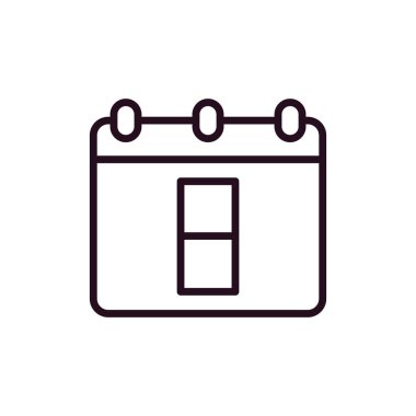 Takvim web simgesi, ajanda illüstrasyonu 