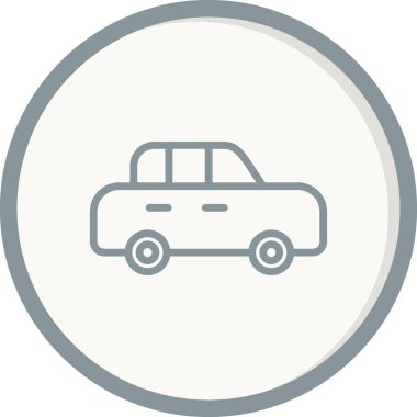 - Araba. Web simgesi basit illüstrasyon