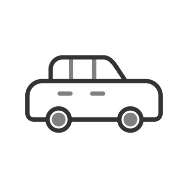 - Araba. Web simgesi basit illüstrasyon