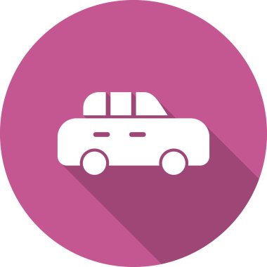 - Araba. Web simgesi basit illüstrasyon