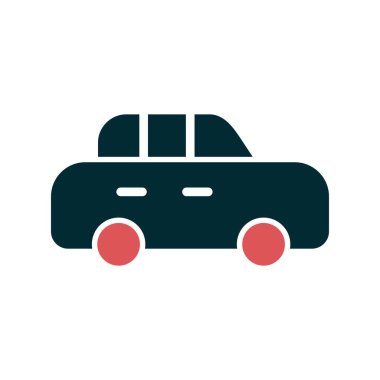 - Araba. Web simgesi basit illüstrasyon