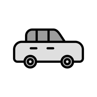 - Araba. Web simgesi basit illüstrasyon