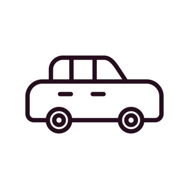 - Araba. Web simgesi basit illüstrasyon