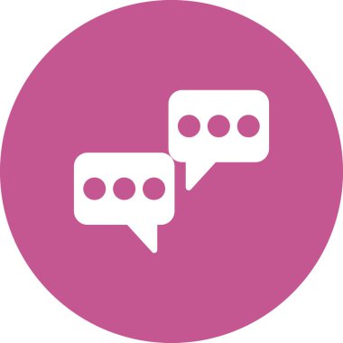 Konuşma balonu. Basit vektör illüstrasyonu