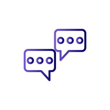 Konuşma balonu. Basit vektör illüstrasyonu