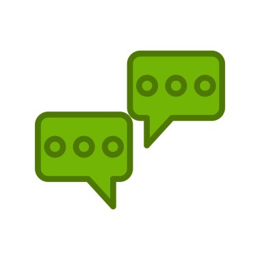 Konuşma balonu. Basit vektör illüstrasyonu