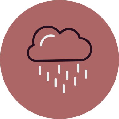 bulut modern simge vektör illüstrasyonu