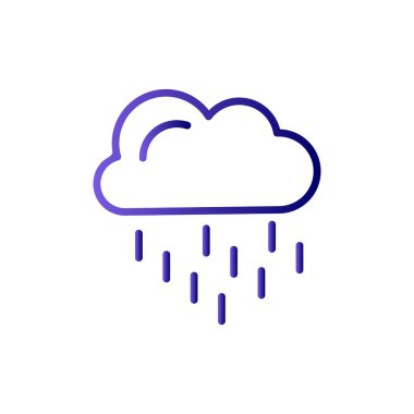 bulut modern simge vektör illüstrasyonu