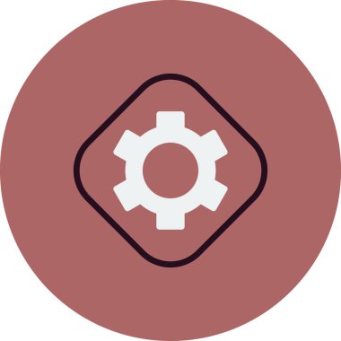 vektör simgesi modern basit ve temiz dişli ayarlanıyor