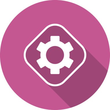 vektör simgesi modern basit ve temiz dişli ayarlanıyor