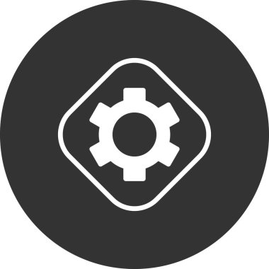 vektör simgesi modern basit ve temiz dişli ayarlanıyor