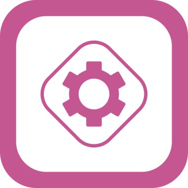 vektör simgesi modern basit ve temiz dişli ayarlanıyor