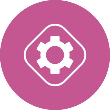 vektör simgesi modern basit ve temiz dişli ayarlanıyor