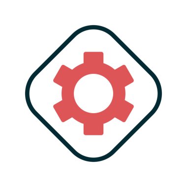 vektör simgesi modern basit ve temiz dişli ayarlanıyor