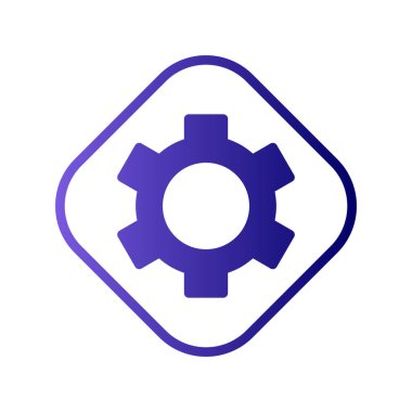 vektör simgesi modern basit ve temiz dişli ayarlanıyor