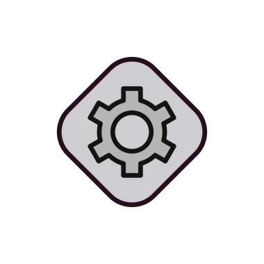 vektör simgesi modern basit ve temiz dişli ayarlanıyor