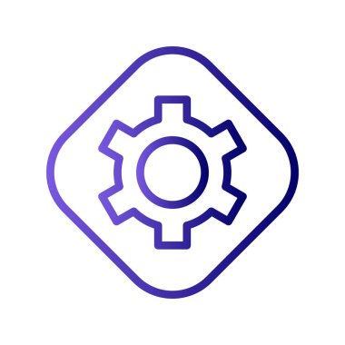 vektör simgesi modern basit ve temiz dişli ayarlanıyor