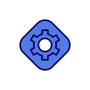 vektör simgesi modern basit ve temiz dişli ayarlanıyor