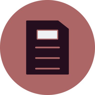 Dosya simgesi, vektör illüstrasyon tasarımı