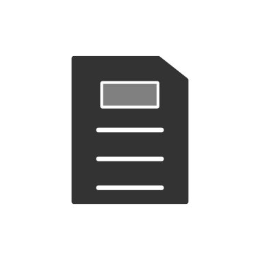 Dosya simgesi, vektör illüstrasyon tasarımı