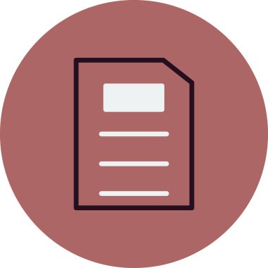 Dosya simgesi, vektör illüstrasyon tasarımı