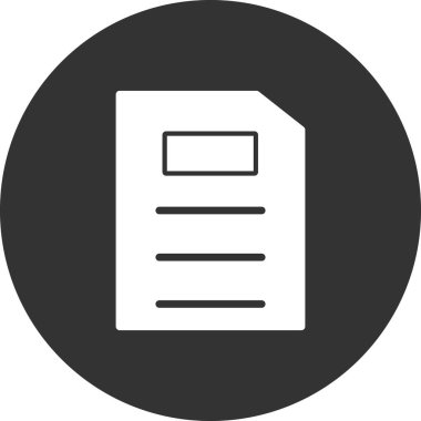 Dosya simgesi, vektör illüstrasyon tasarımı