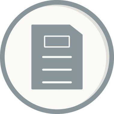 Dosya simgesi, vektör illüstrasyon tasarımı