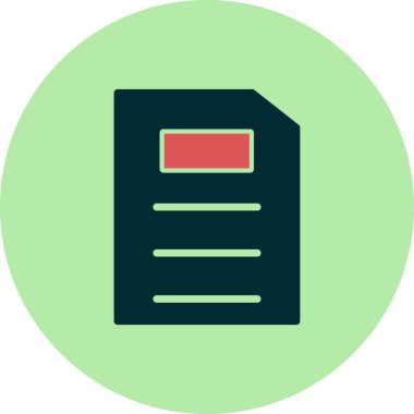 Dosya simgesi, vektör illüstrasyon tasarımı