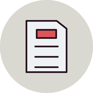 Dosya simgesi, vektör illüstrasyon tasarımı