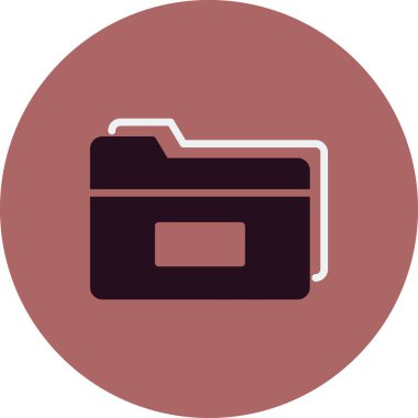 Bilgisayar ui dizini basit simgesi, vektör illüstrasyonu