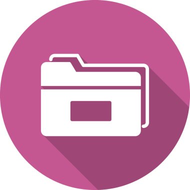 Bilgisayar ui dizini basit simgesi, vektör illüstrasyonu