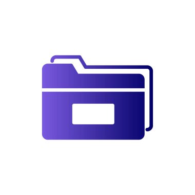 Bilgisayar ui dizini basit simgesi, vektör illüstrasyonu