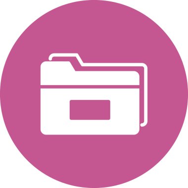 Bilgisayar ui dizini basit simgesi, vektör illüstrasyonu