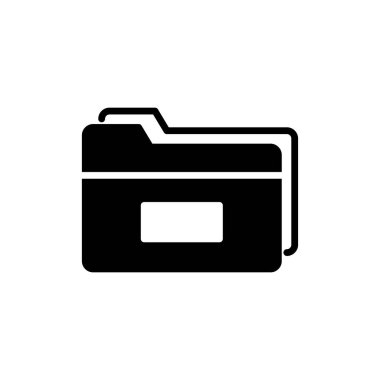 computer ui folder simple icon, vector illustration