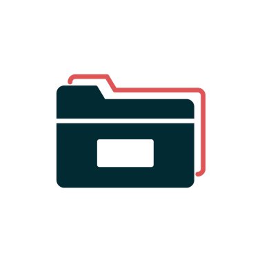 Bilgisayar ui dizini basit simgesi, vektör illüstrasyonu