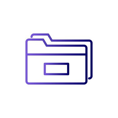 Bilgisayar ui dizini basit simgesi, vektör illüstrasyonu