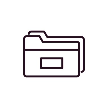 Bilgisayar ui dizini basit simgesi, vektör illüstrasyonu