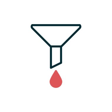 Kişisel ve ticari kullanım için huni vektör simgesi