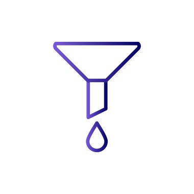 Kişisel ve ticari kullanım için huni vektör simgesi