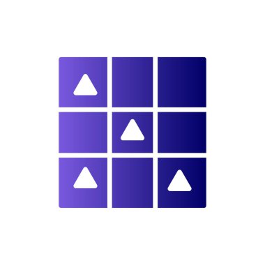 Oyun, basit biçimdeki eşsiz vektör illüstrasyon simgesi