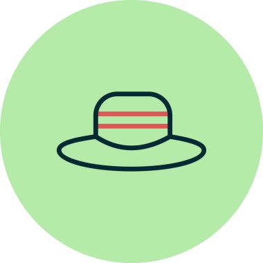 Şapka simgesi vektör illüstrasyonu