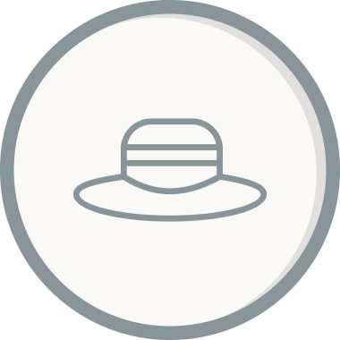 Şapka simgesi vektör illüstrasyonu