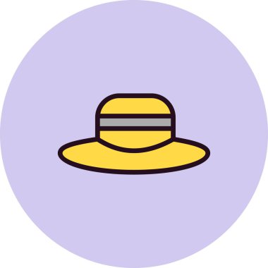 Şapka simgesi vektör illüstrasyonu