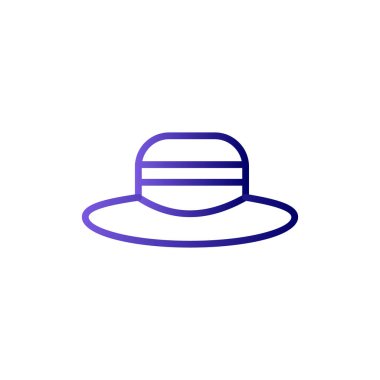 Şapka simgesi vektör illüstrasyonu